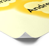 Noms de classe Poster de l'enseignant Popcorn - Ad (Coin)