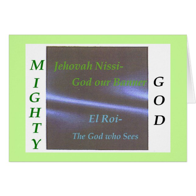 Noms de collection d'écriture sainte de Dieu (Devant horizontal)