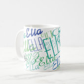 Noms de couleur personnalisés Coffee Mug (Devant gauche)