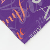 Noms de couleurs à motifs Couverture de polaire po (Coin)