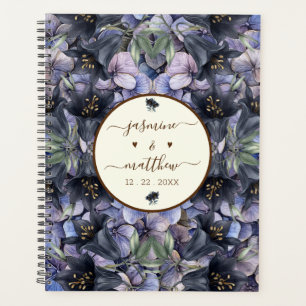 Noms de Couple de Mariage Floral Noir Capriceux Cl