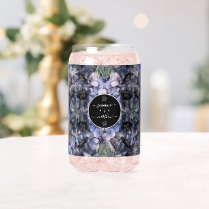Noms de Couple Floral Noir Classique Mariage