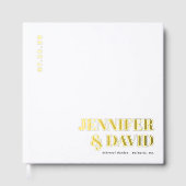 Noms de couple minimalistes modernes Mariage simpl (Recto)