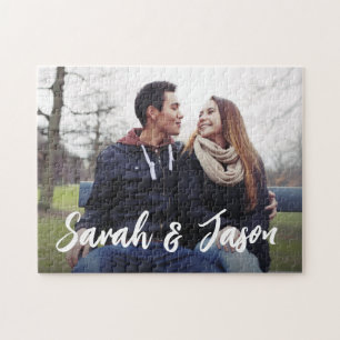 Noms de couple personnalisés et puzzle photo perso