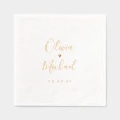 Noms de couples de mariage de script élégant simpl (Recto)