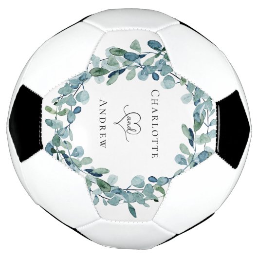 Noms de couronne de verdure d'eucalyptus de mariag (Tourné)