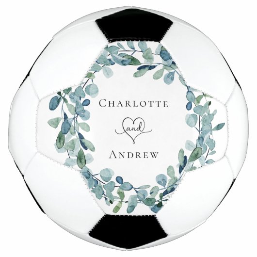 Noms de couronne de verdure d'eucalyptus de mariag (Devant)