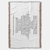 Noms de Dieu dans la couverture de jet de vieux (devant Vertical)