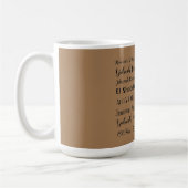 Noms de Dieu Mug de café (Tan) (Gauche)