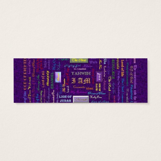 noms de Dieu signet (Dos)