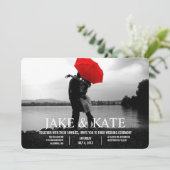 Noms de Faire-part de mariage Cartes photos person (Debout devant)