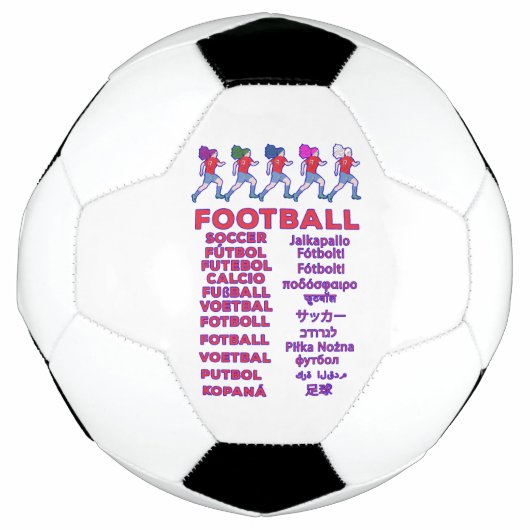 Noms de footballeuses multilingues pour fans de sp (Devant)