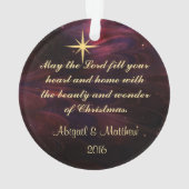Noms de Jésus - Ornement de Noël Customisé (dos)