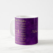 Noms de Jésus Purple Mug personnalisé (Devant gauche)