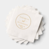 Noms de la chambre de mariée à cadre rond pointill (Insitu (empilé))