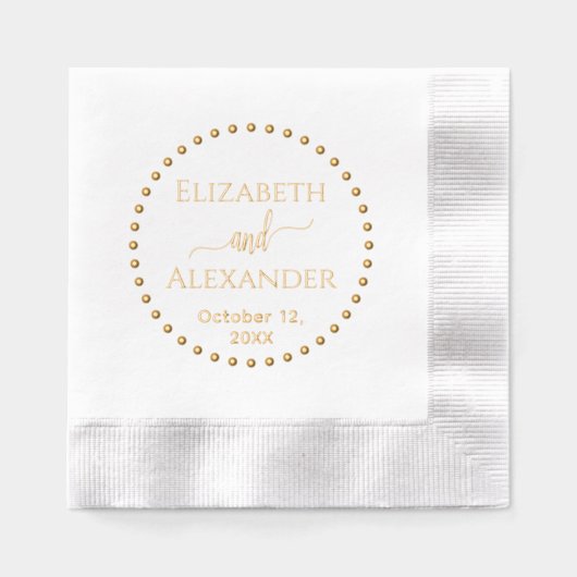 Noms de la chambre de mariée à cadre rond pointill (Recto)