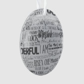 Noms de l'ornement chrétien de Noël de Jésus (devant)