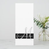Noms de monogrammes de faire-part de mariage noir (Debout devant)