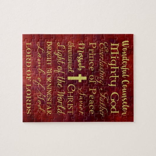 Noms de puzzle de Jésus (Horizontal)