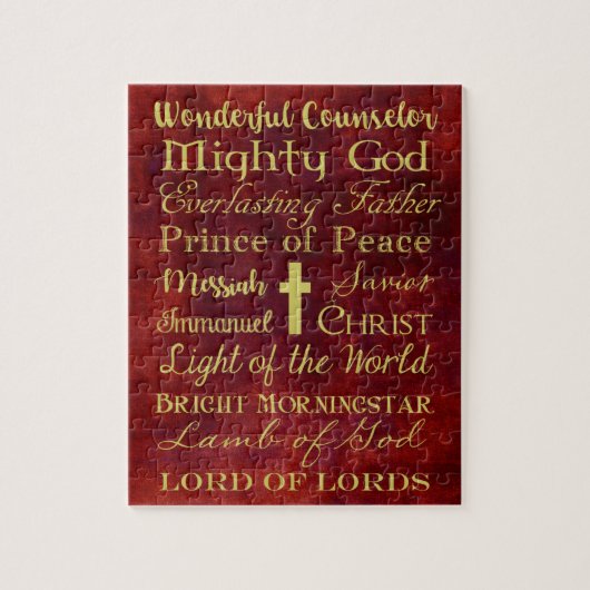 Noms de puzzle de Jésus (Vertical)