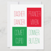 NOMS DE RÉINDEUR 6.5x8.75 Carte plate (Devant)