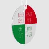 NOMS DE RÉINDEURS Ornement du cercle acrylique (devant)