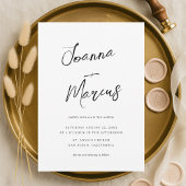 Noms de script Invitation de mariage Décontracté m