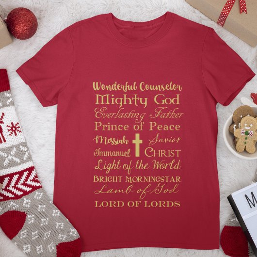 Noms de T-shirt de Jésus