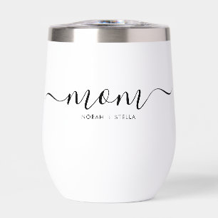 Noms des enfants de maman en script noir