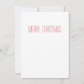 NOMS DES RÉINDEURS Carte de Noël plate 4.25x6.25 (Dos)