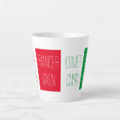 NOMS DU RÉINDEUR Latte Mug (Devant)