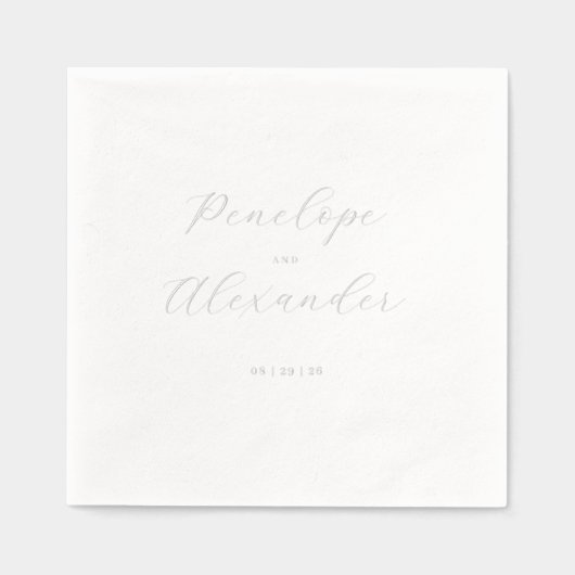 Noms Élégants en Gris Cursif (Recto)