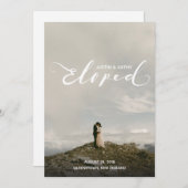 Noms Elopés Mariage Faire-part Post-Parti (Devant / Derrière)