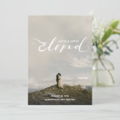 Noms Elopés Personnalisés Faire-part de mariage (Debout devant)