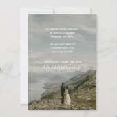 Noms Elopés Personnalisés Faire-part de mariage (Dos)