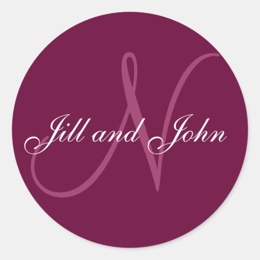 Noms et Sticker Monogramme N initial (Devant)