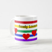 Noms non binaires Love Mug - Personnaliser (Devant gauche)