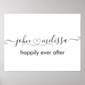 Noms personnalisés avec affiche du coeur (Devant)