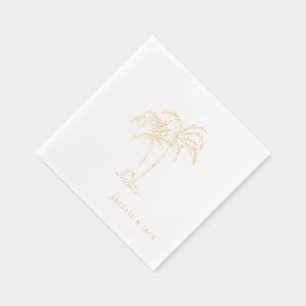 Noms Personnalisés Palmiers Tropicaux Feuille de m