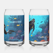 Noms Personnalisés Scuba Diver (Verso)