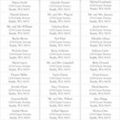 Noms simples Mariage Étiquettes de adresse invités (Devant)