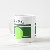 Noms sur des tasses de tennis (Devant gauche)