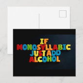 Non: 96. SI MONOSYLLABIC... carte postale de TFDG (Devant / Derrière)