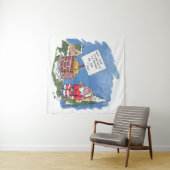 Non à la tapisserie Père Noël (En situation (horizontale))