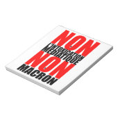 Non à l'INTOXICATION MEDIATIQUE NON à MACRON N Notitieblok (Gedraaid)