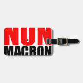 NON à MACRON Bagagelabel (Voorkant horizontaal)