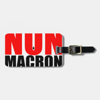 NON à MACRON Bagagelabel