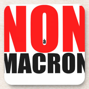 NON à MACRON Bier Onderzetter