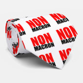 NON À MACRON Cravate (Roulé)