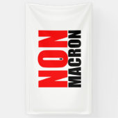 NON à MACRON Open banner (Verticaal)